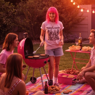 People planting trees in a community park, representing climate action