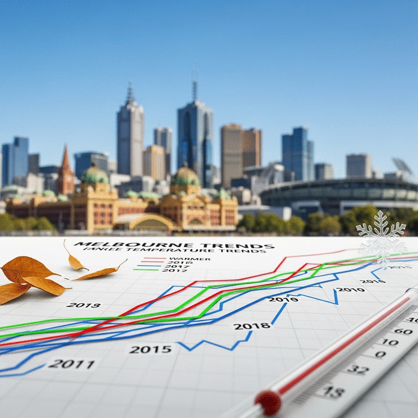 Melbourne's Seasonal Temperature Trends: Historical Data and Future Projections